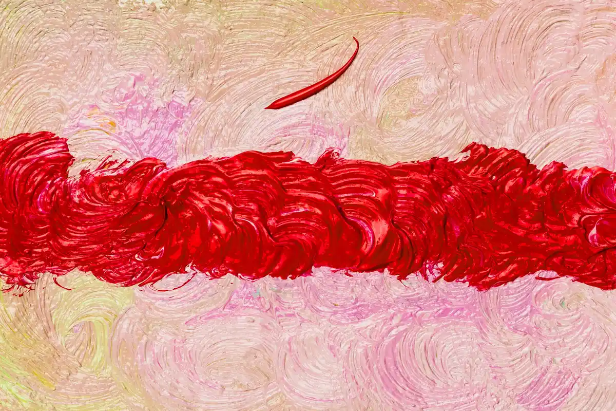 painting technique with spoon abstract acrylic