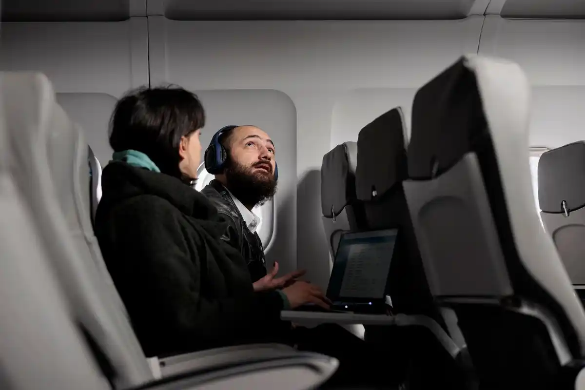 empty airplane seats low cost flight