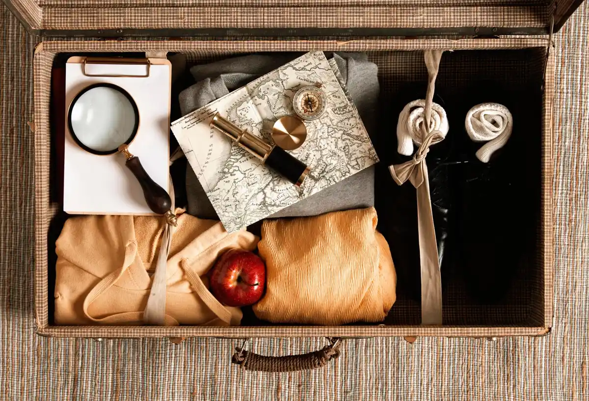 old socks hack travel suitcase