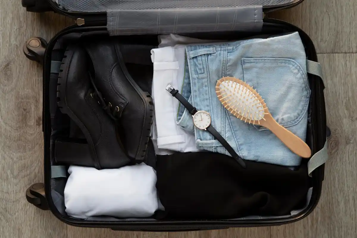 socks as travel organizers in luggage