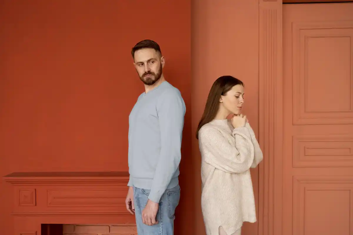 couple arguing at home real emotions czech interior