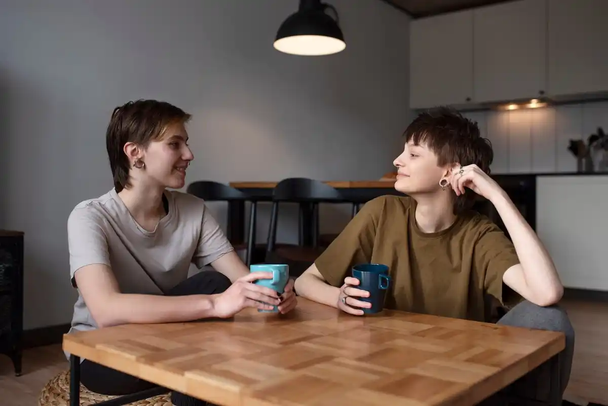 woman disappointed partner hands up czech home coffee table