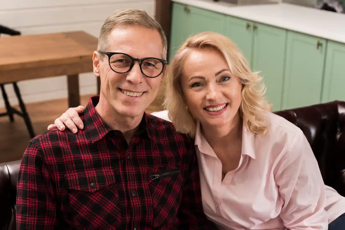 middle aged couple czech real life