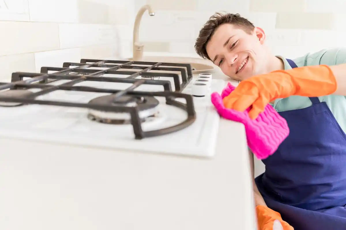 before and after oven cleaning czech household
