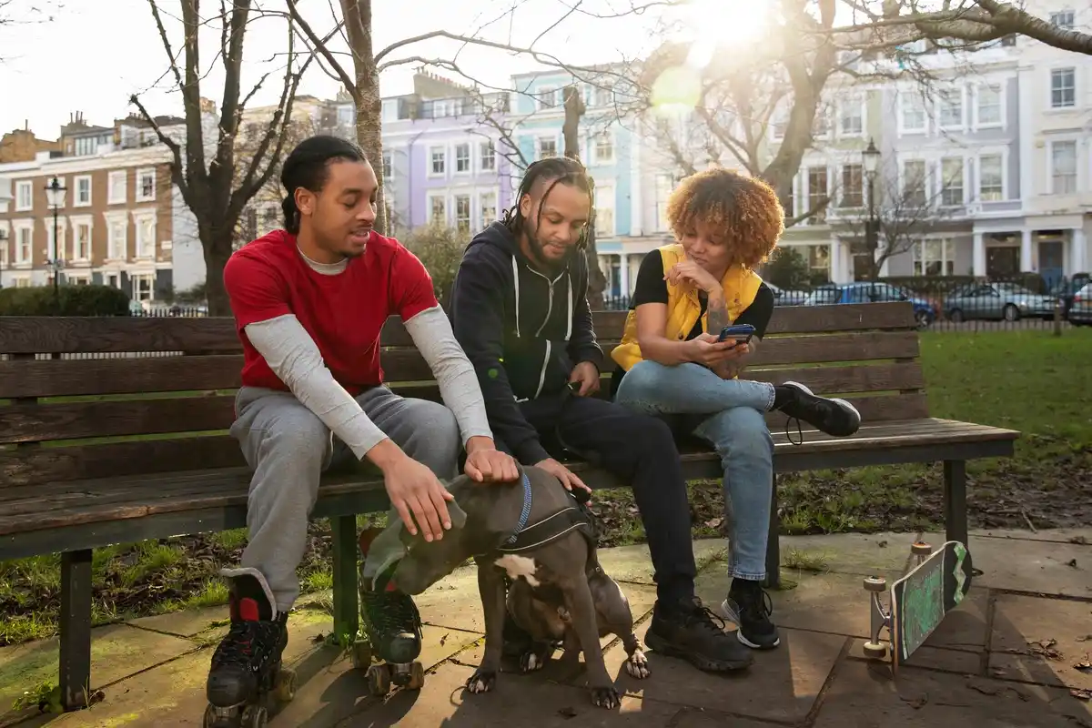 Czech friends boundary outdoor conversation