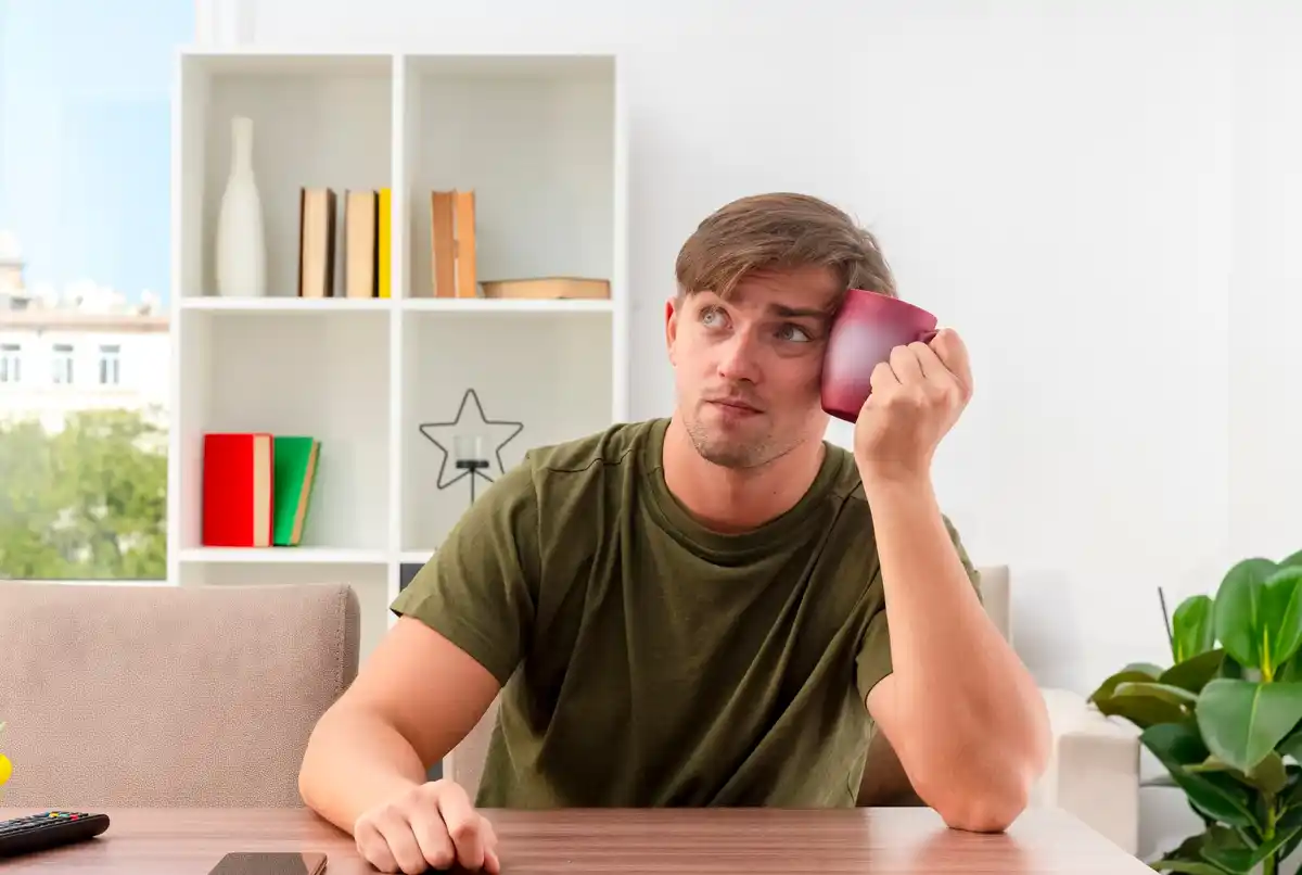 man leaving wallet with credit cards at home
