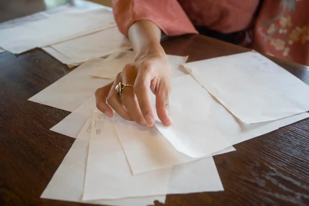 czech vintage receipts money