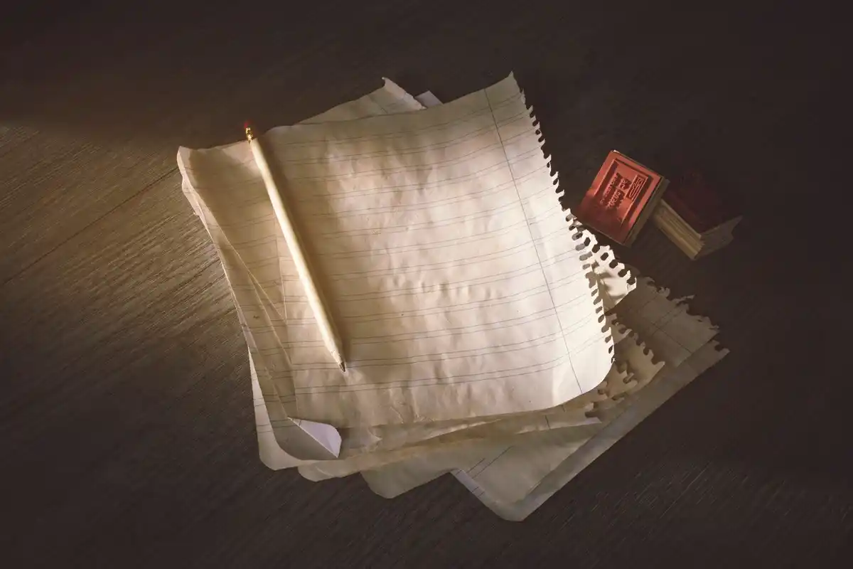 old czech receipts on table