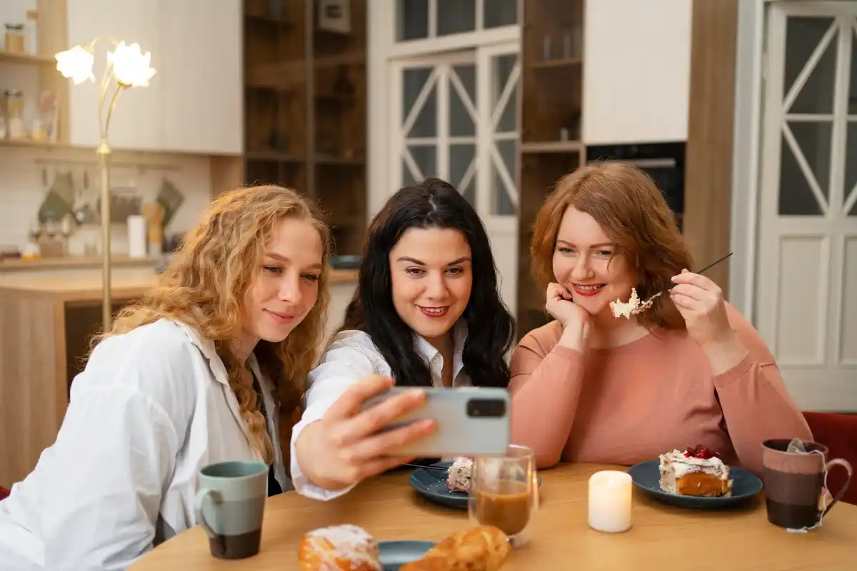 Czech family dinner without phones, cozy table