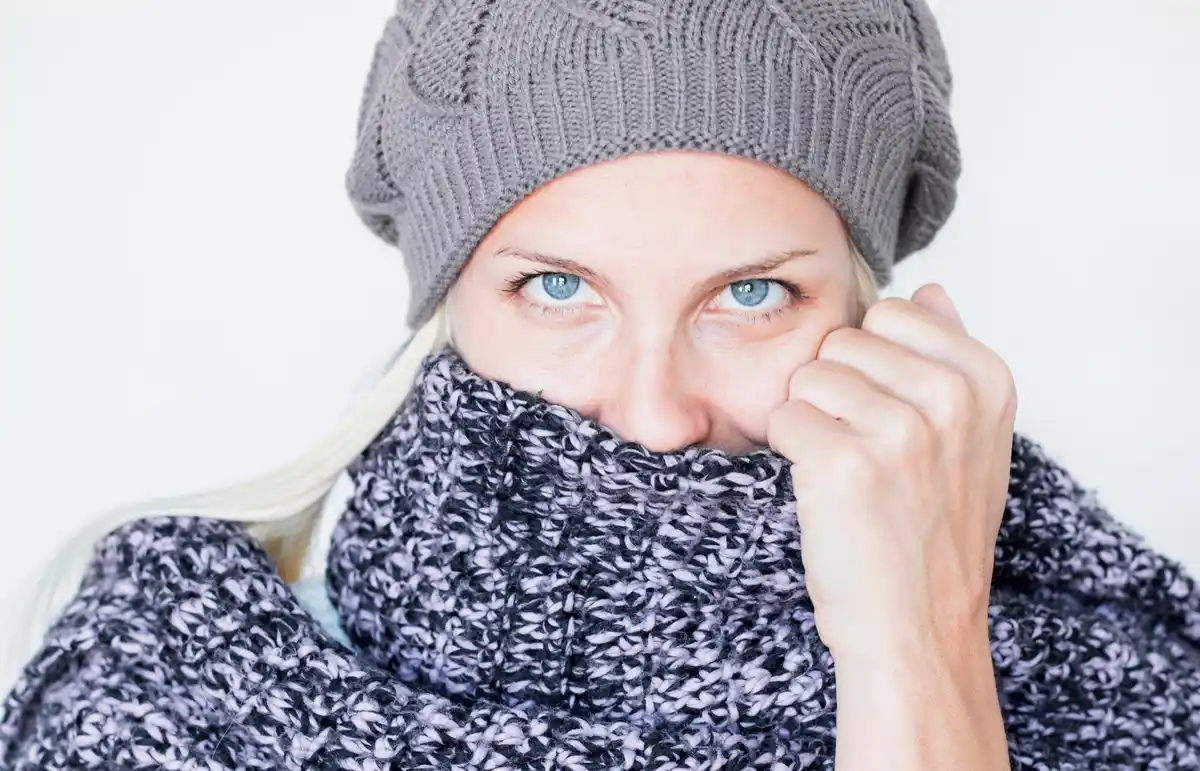 dry winter skin czech republic woman