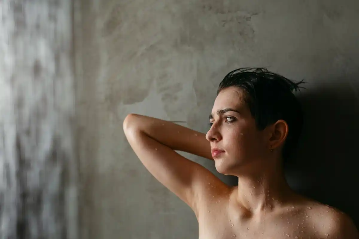 cold shower morning motivation Czech bathroom