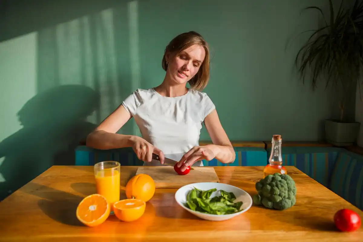 czech person morning vitamins table real food