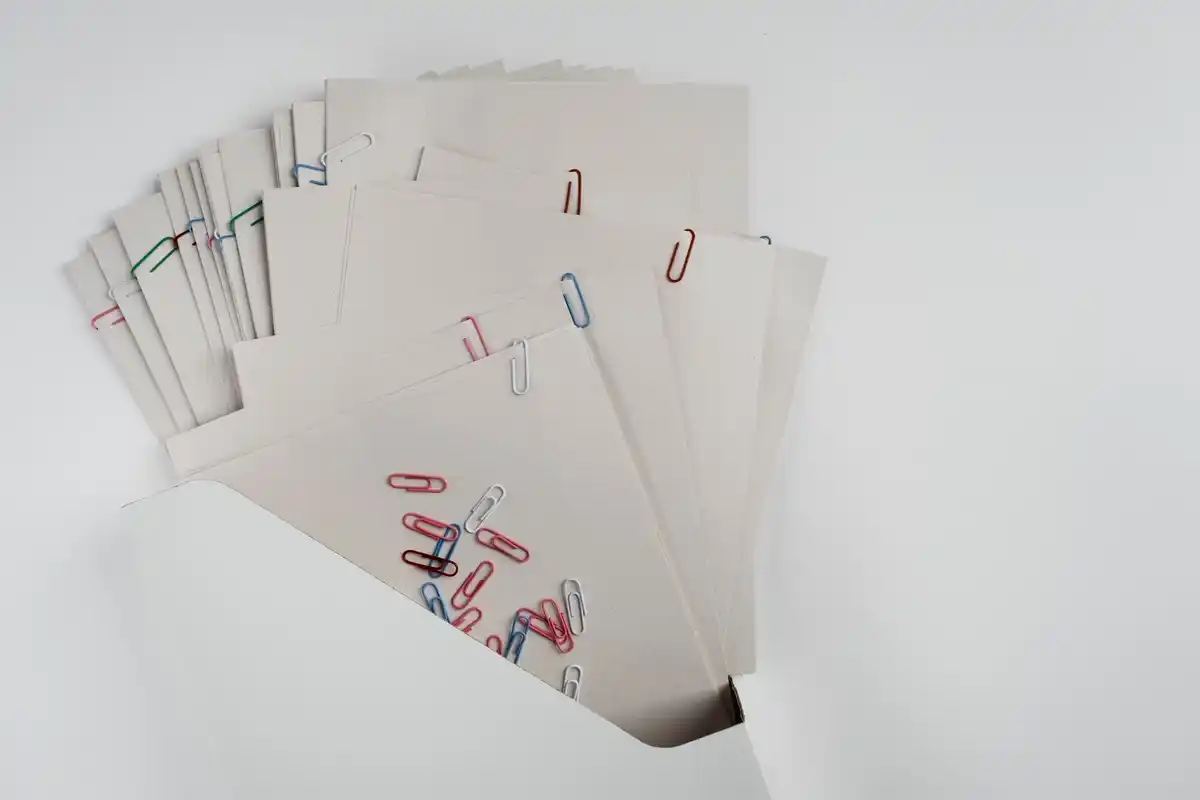 pile of old Czech receipts with tax forms