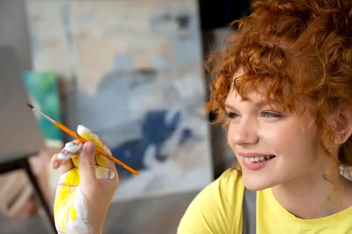 young contemporary czech painters painting studio vibrant