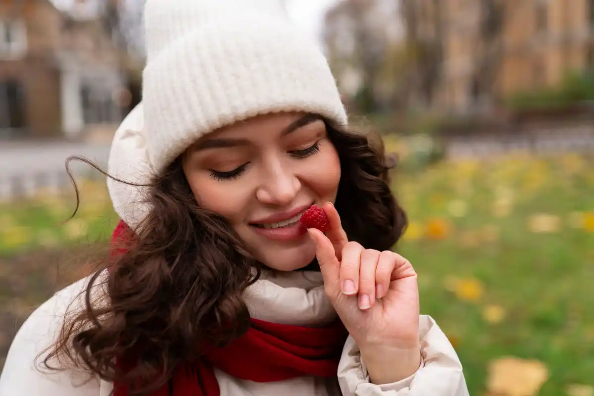 winter skincare routine woman Czech street
