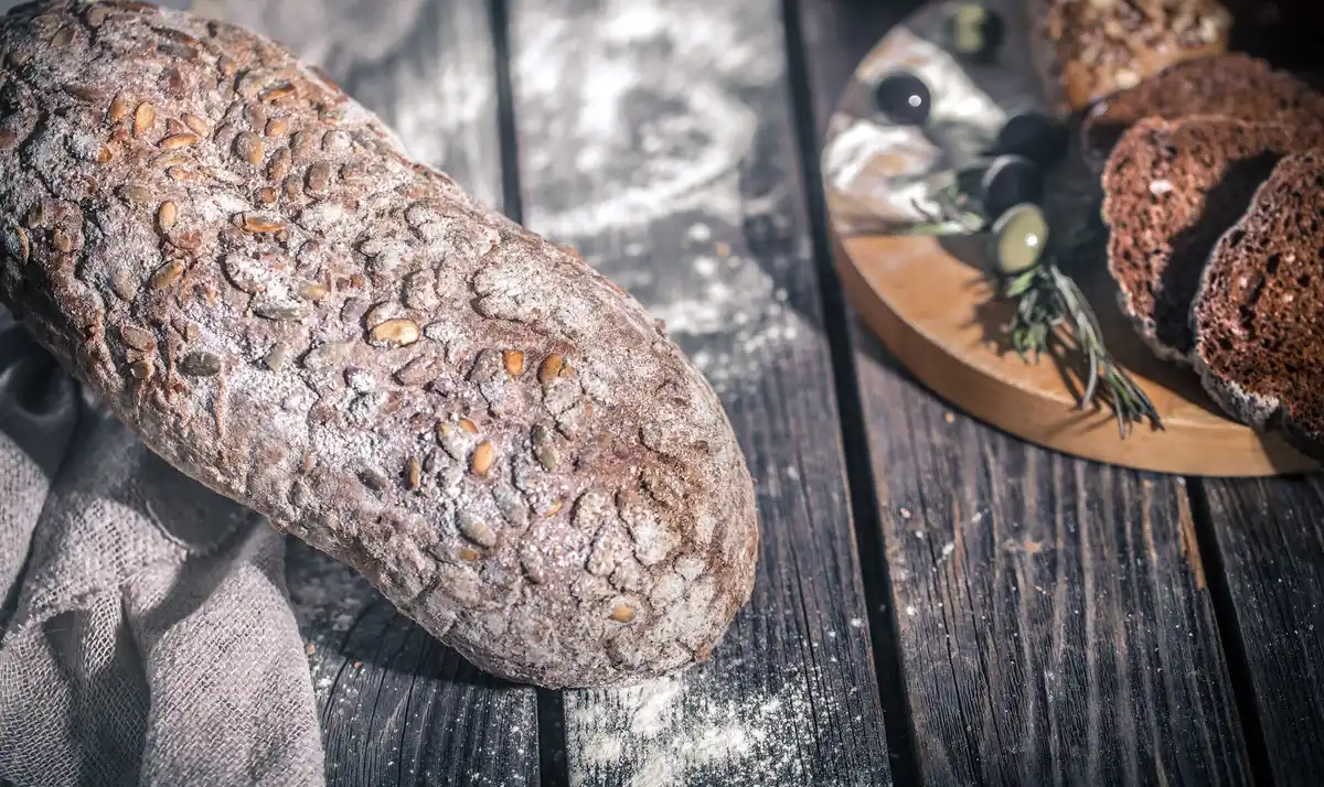 fresh Czech bread artisan bakery rustic