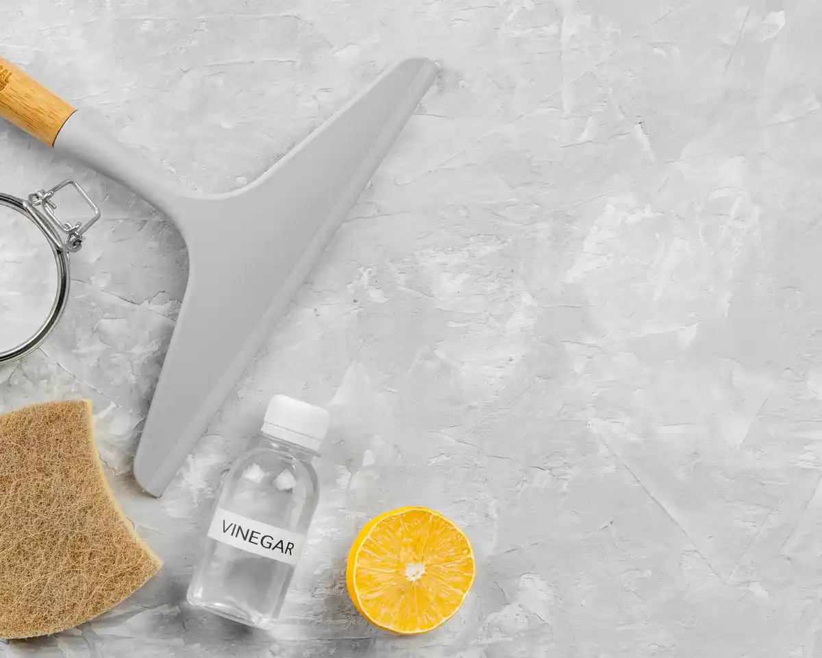 Vinegar cleaning hacks Czech kitchen minimalist