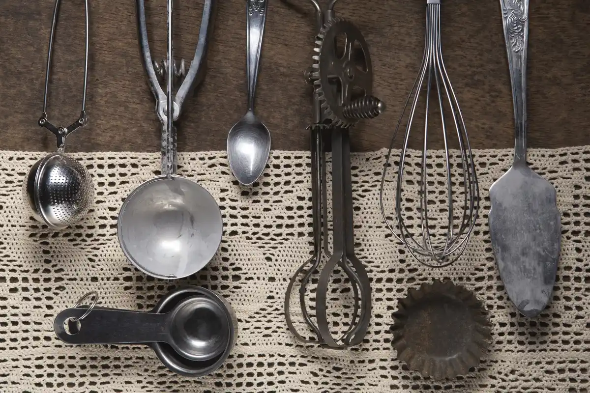 vintage cleaning kitchen tools