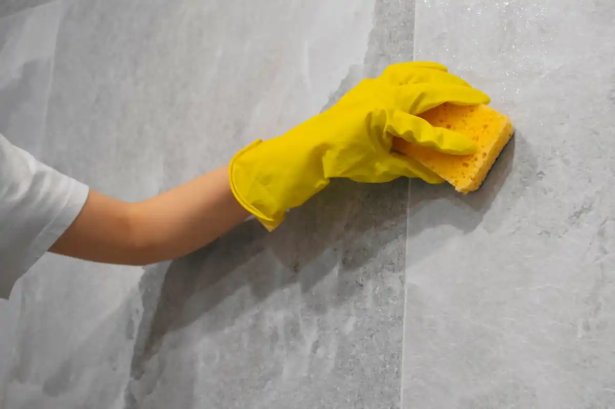 potato cleaning tile grout kitchen