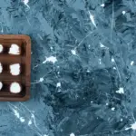 frozen paint palette in freezer Czech artist