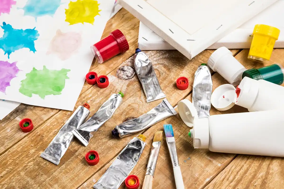 home made art supplies upcycled