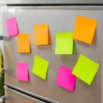 czech refrigerator to-do list sticky notes