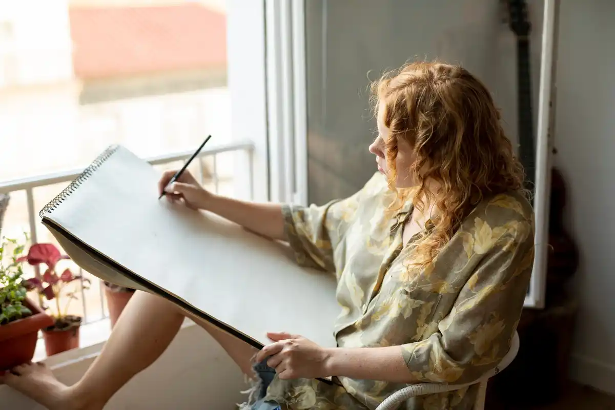 czech woman handwriting todo list cozy morning