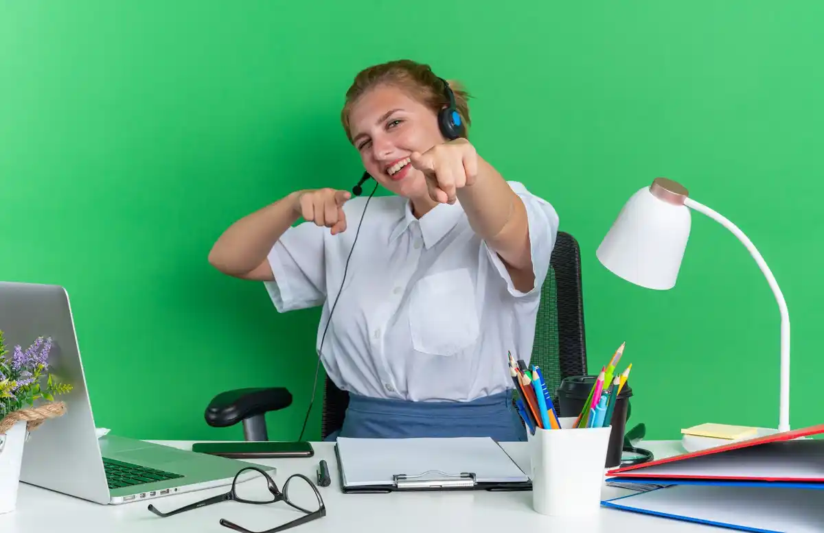 young czech professional overwhelmed multitasking at work