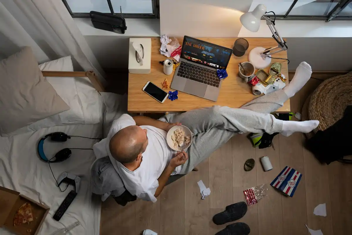 czech home office chaos
