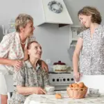 czech senior family cooking