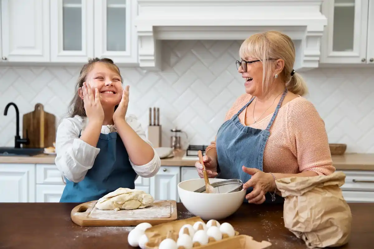 czech grandmother cooking kitchen