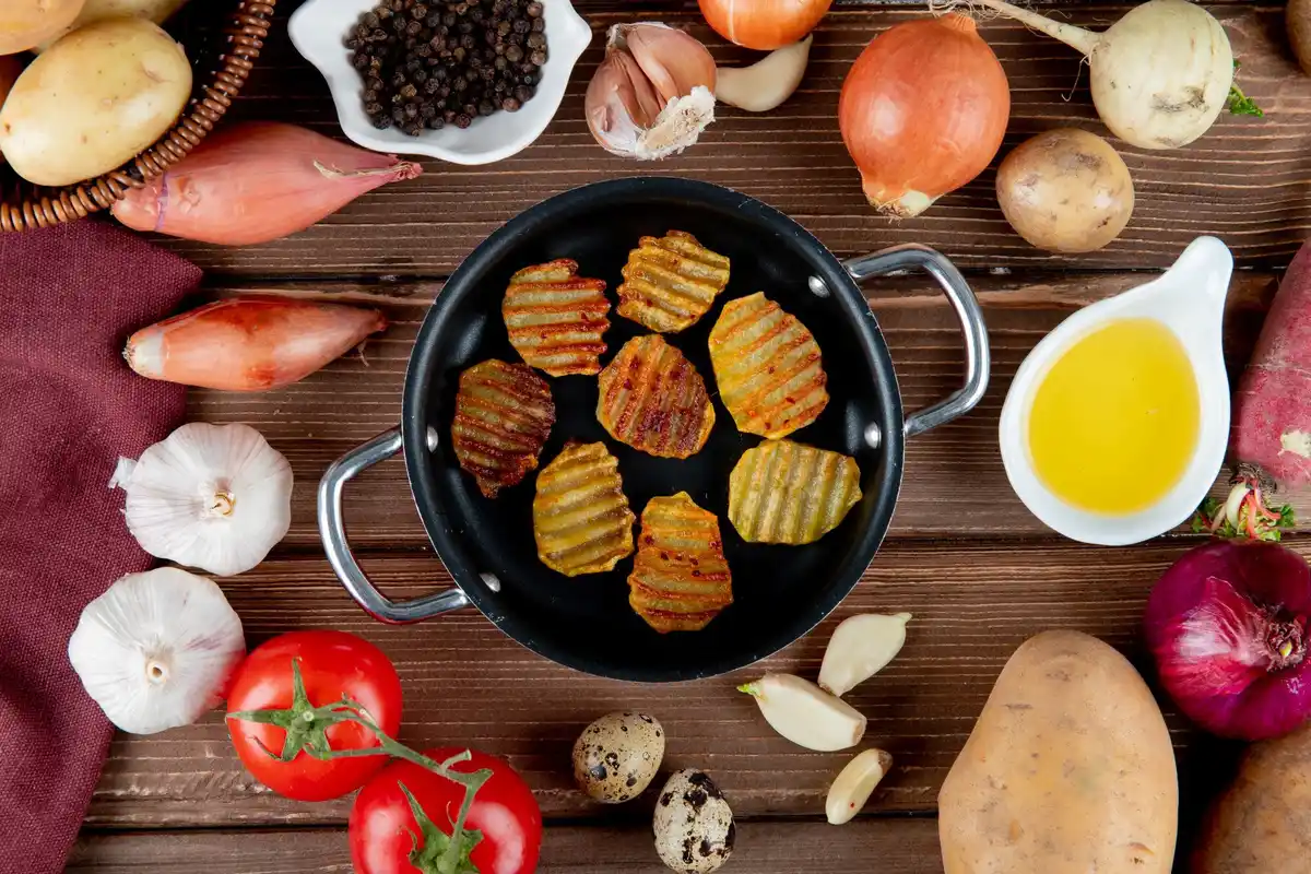 czech style steamed potatoes preparation kitchen
