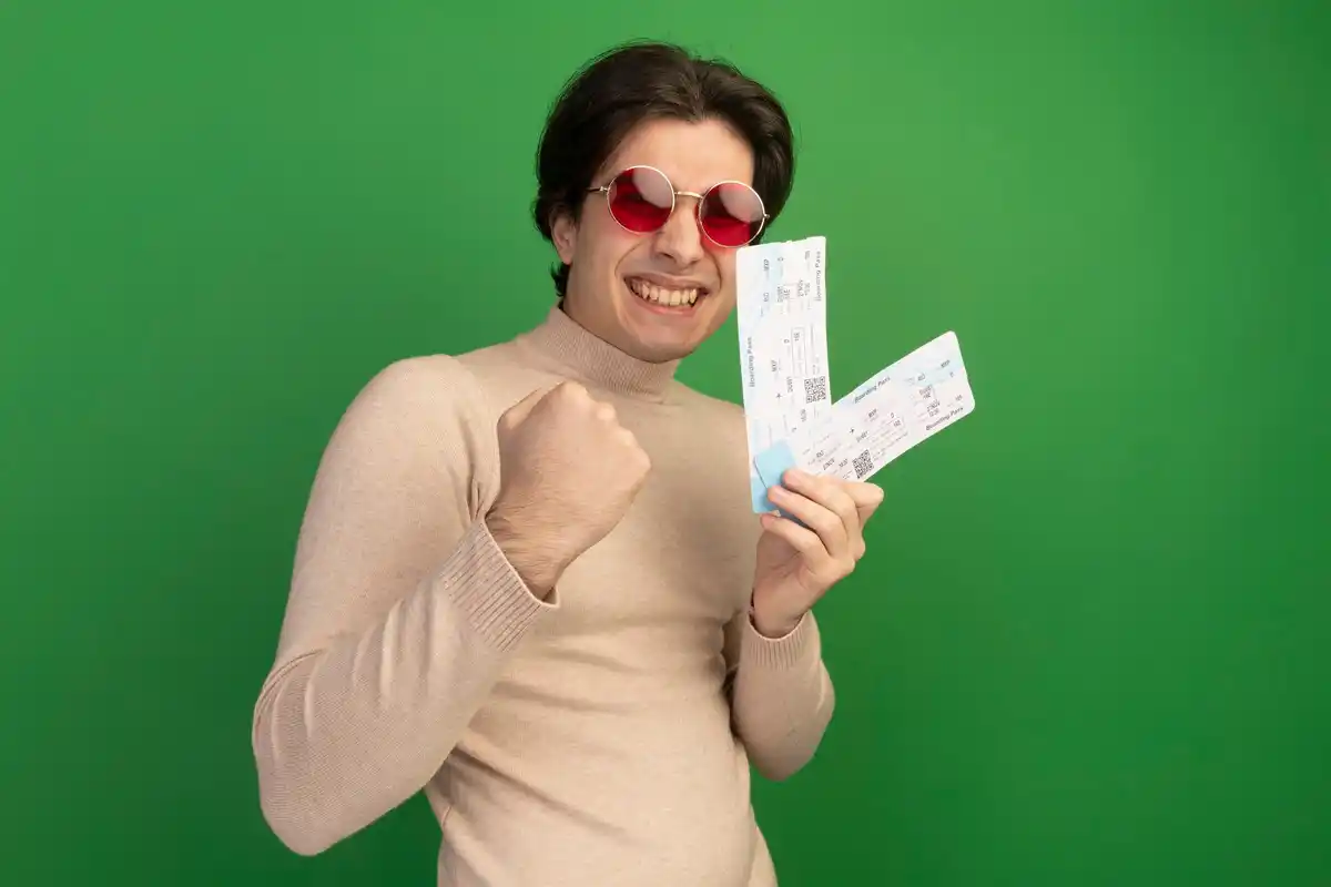 Czech lottery receipt on colourful background