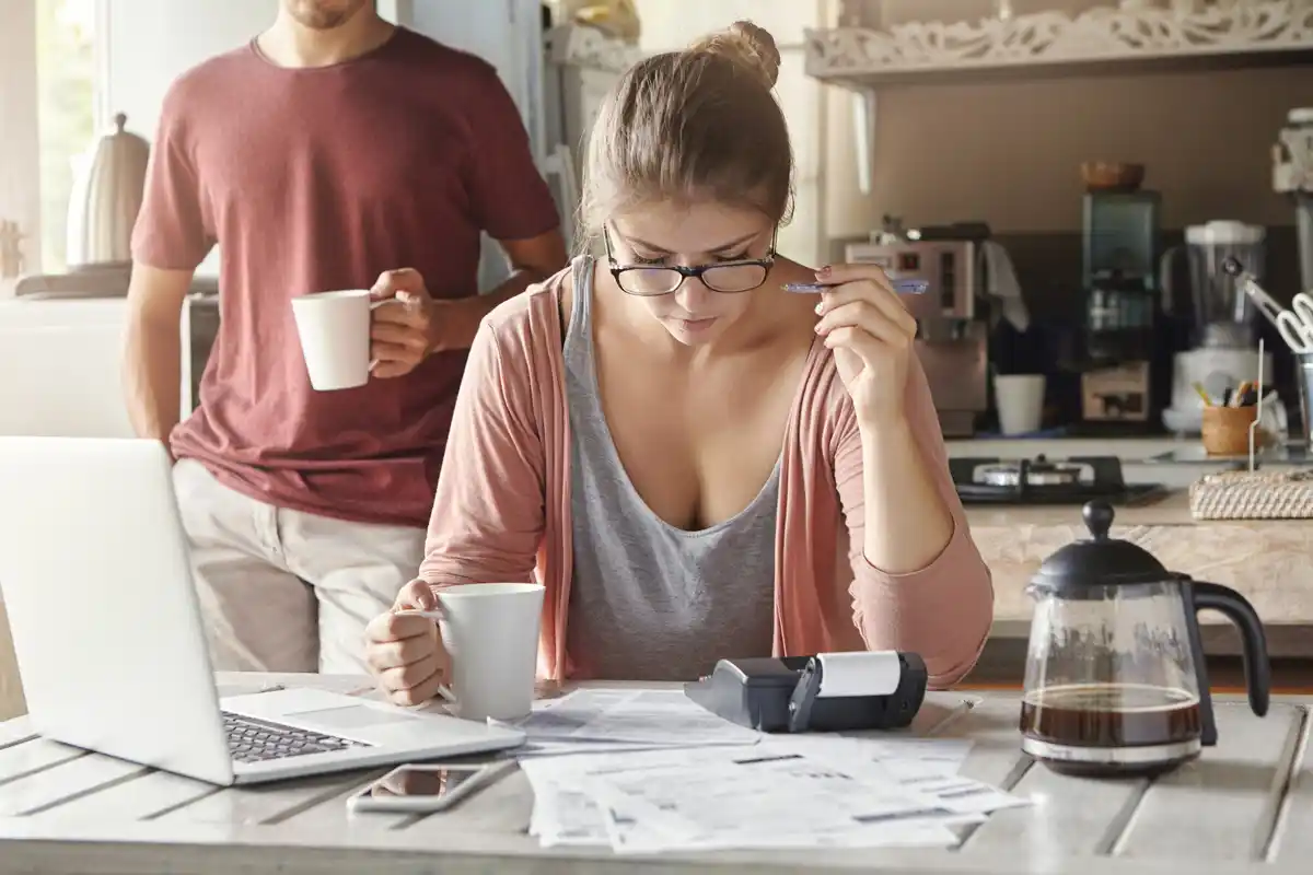 Czech family budgeting at home during inflation
