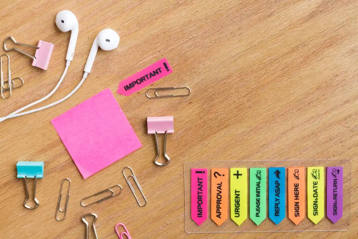 overwhelmed by task list sticky notes