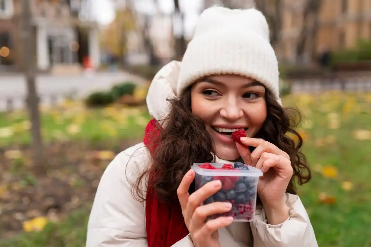 Czech traveler tasting local food abroad