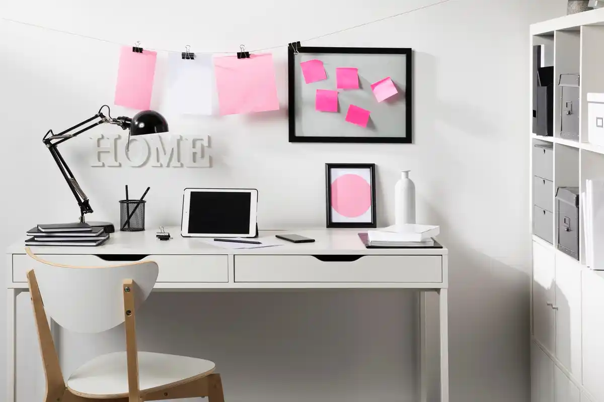 tidy office desk czech home