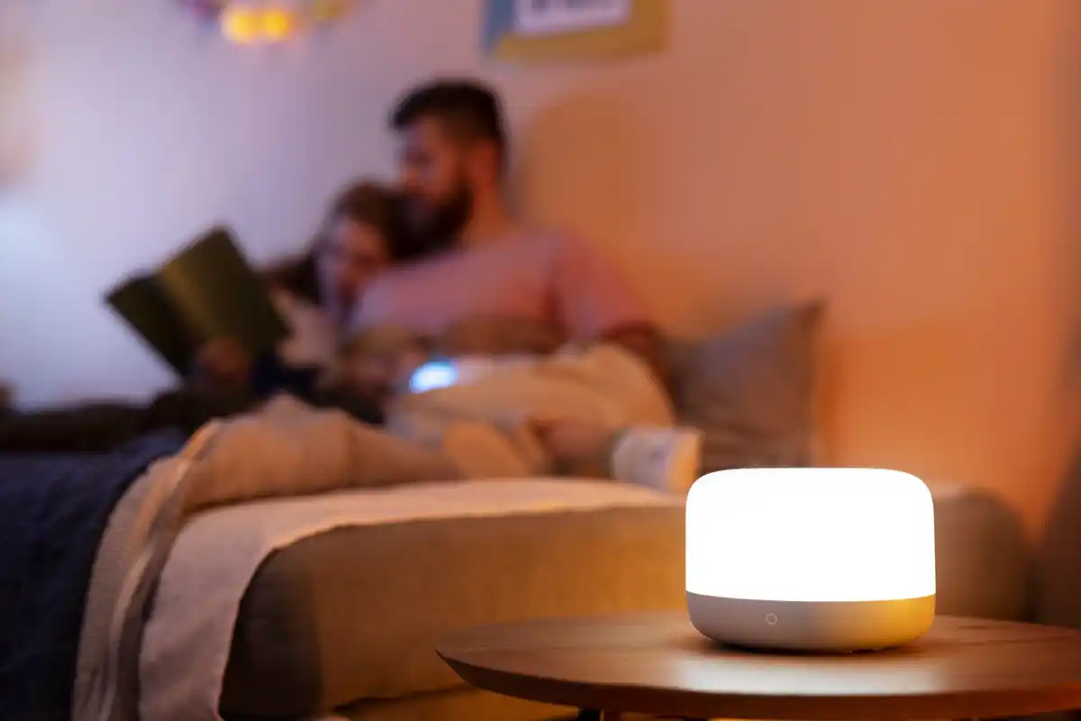 modern wifi router in the middle of minimalist apartment
