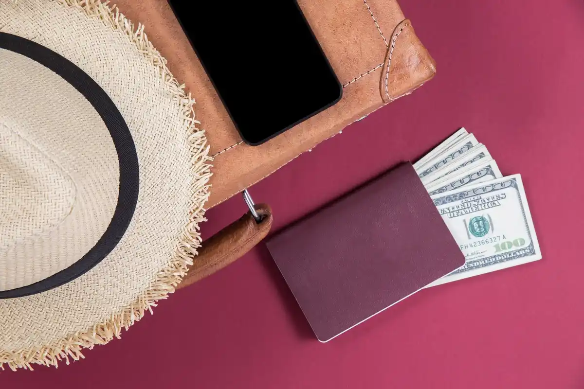 hidden passport travel sock Czech