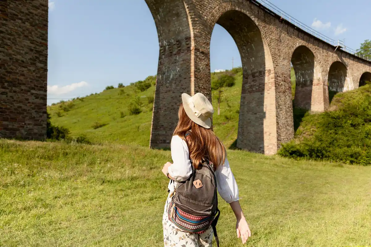 Czech green travel train countryside sustainable vacation