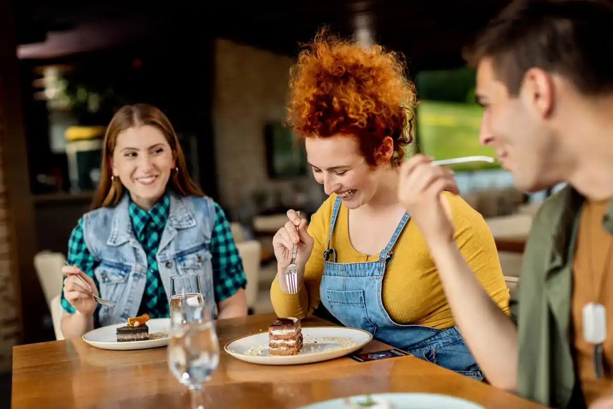 czech locals eating at cheap restaurant