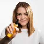 hemp oil skin care woman