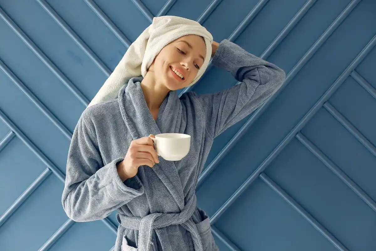 winter skincare morning routine Czech woman