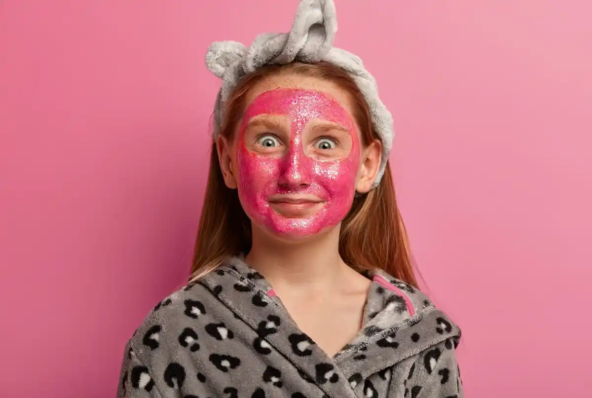 before and after skincare routine czech woman