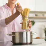 boiling pasta traditional italian kitchen home