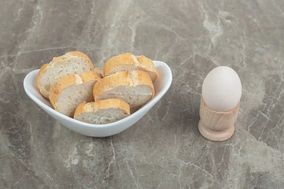 boiled eggs cracked shell close up