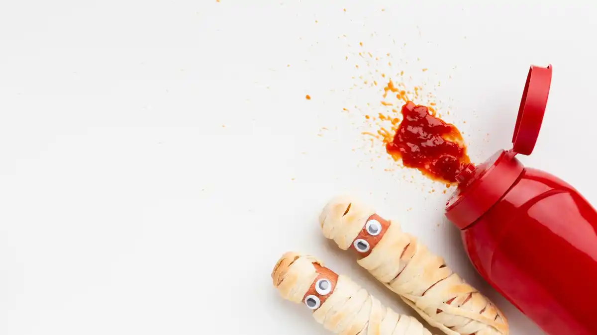 ketchup baking soda experiment eruption kitchen