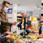 czech payment terminal mistake crowded supermarket