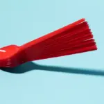 silicone dish brush in modern Czech kitchen