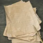 old czech receipt with money